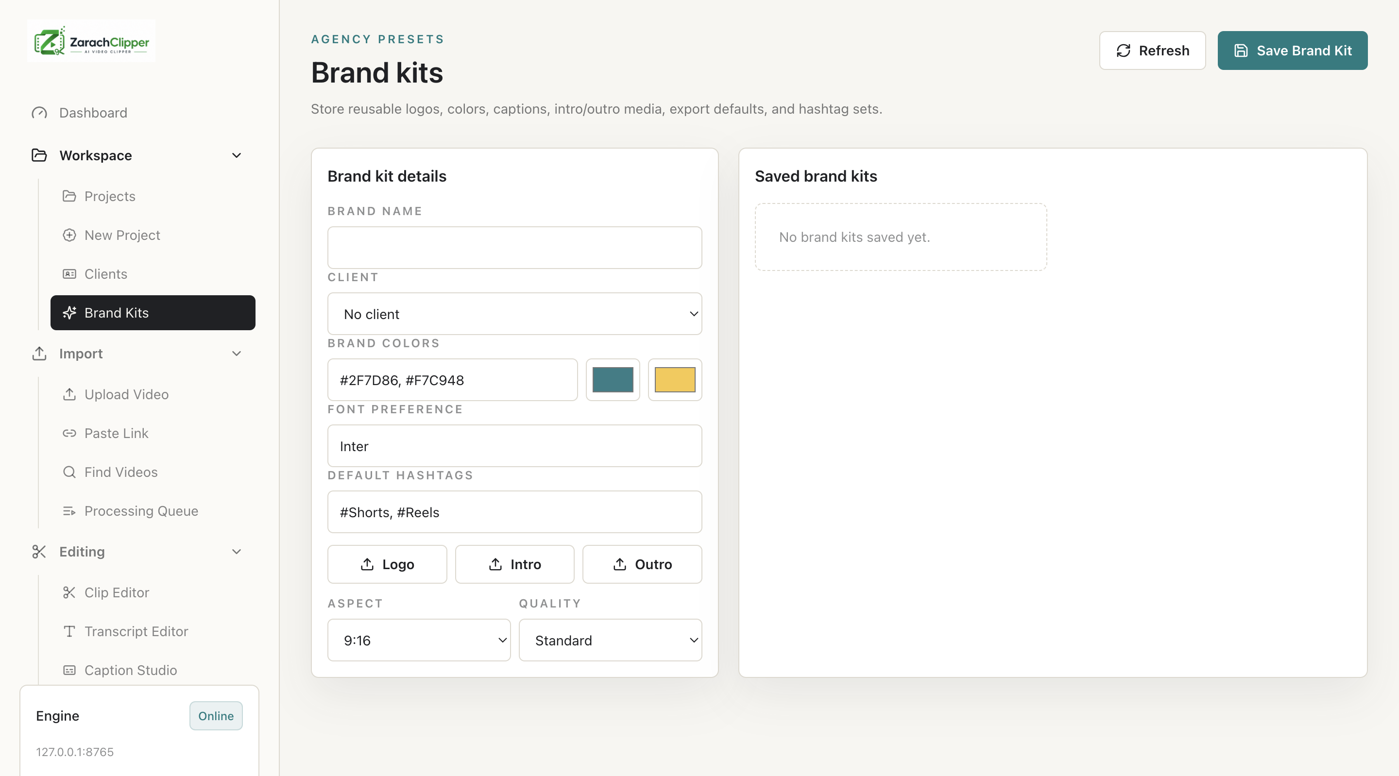 Create brand kit