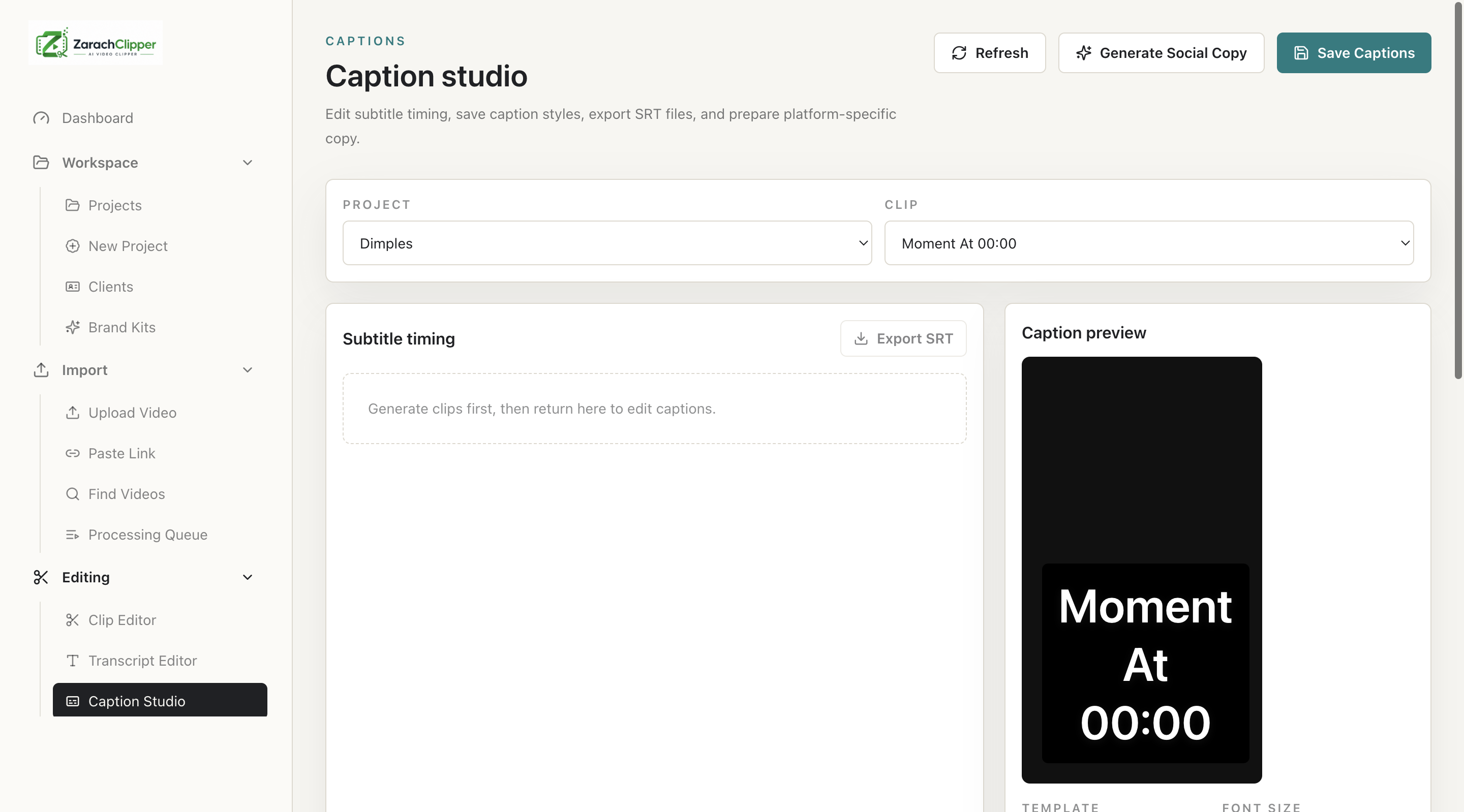 Caption Studio overview