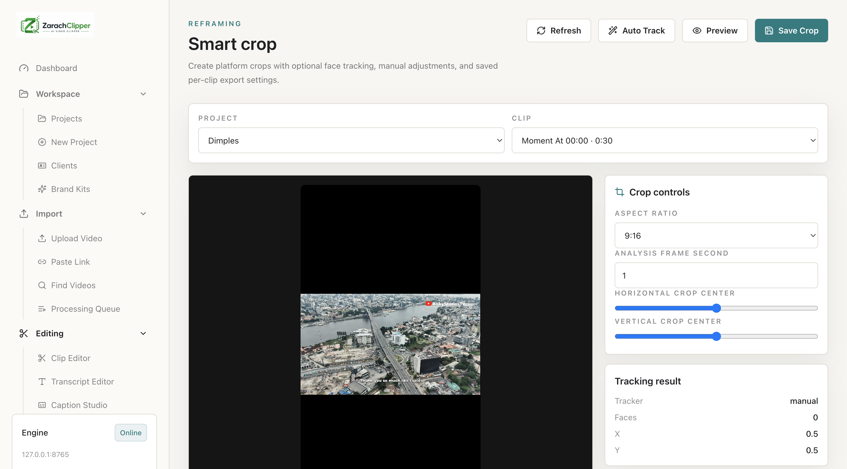 Smart crop did not detect face