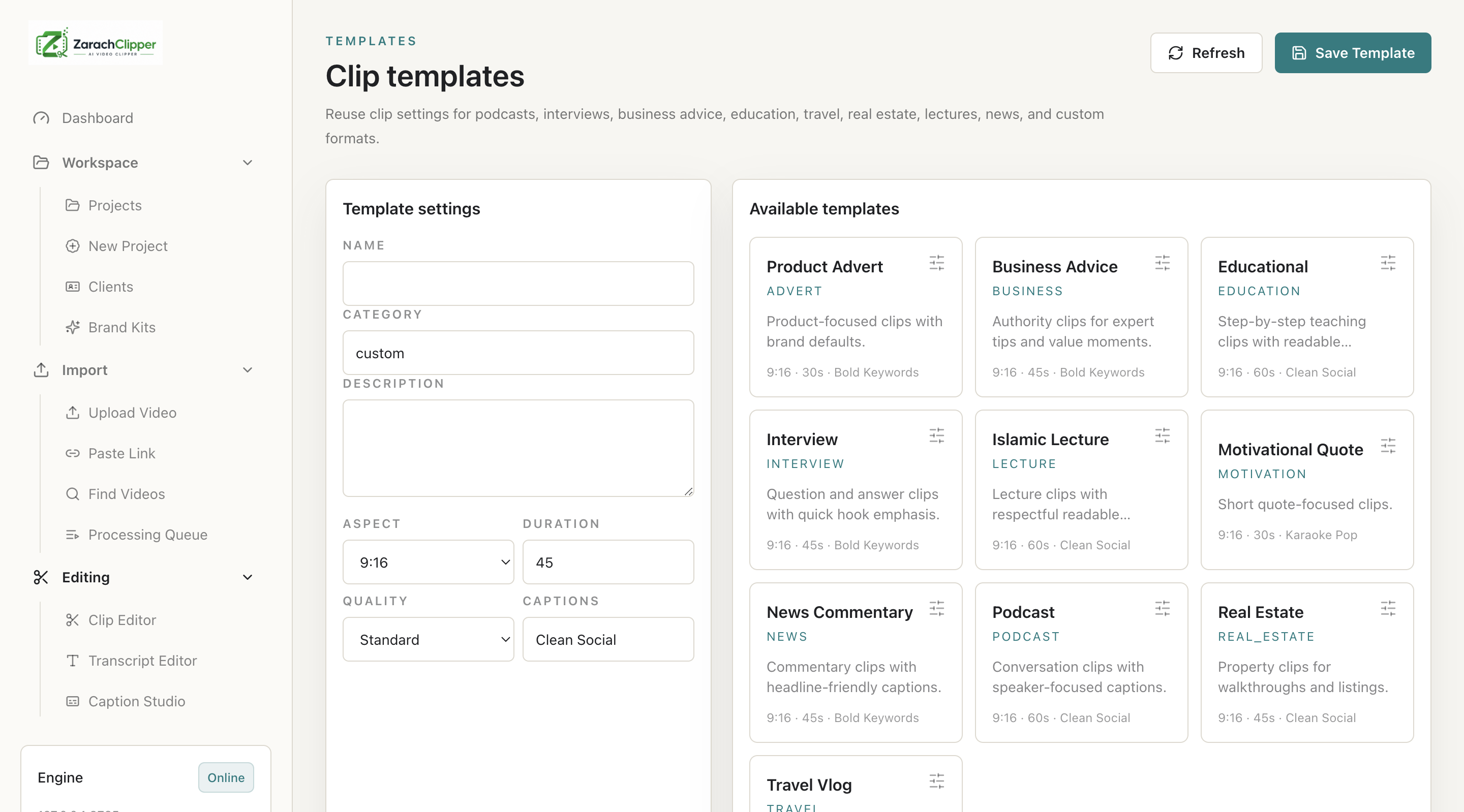 Templates overview